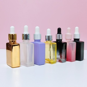 ขวดแก้วสีดำด้านขนาด 30 มล. ขวดแก้วทรงแบนขนาด 50 มล. ขวดแก้วทรงเหลี่ยมขนาด 100 มล. ขวดน้ำมันหอมระเหยฝาไม้ไผ่ - Product Image 4