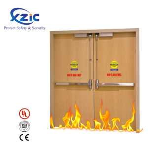Offre spéciale Portes d'entrée résidentielles à double façade en bois Portes coupe-feu insonorisées pour la maison et l'hôtel Portes mère et fils - Product Image 5