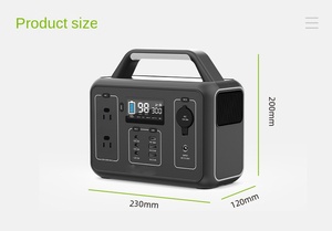 Centrale Électrique Portable 300W, Grande Batterie 266Wh pour Voiture, Camping, Voyage, Extérieur, Alimentation 1000W MPPT à Onde Sinusoïdale Pure - Product Image 5