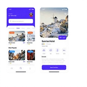 Application mobile de réservation de voyages : Réservez des vols, des hôtels, des packages vacances et des excursions avec disponibilité en temps réel. - Product Image 1