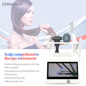 Dermasha 2024 mesin analisis kulit kepala detektor folikel pertumbuhan rambut pemijat kulit kepala US kompatibel CE bersertifikat garansi 1 tahun - Product Image 5