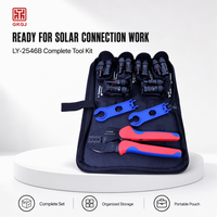 Set Alat Kabel Surya Tang Crimping untuk Konektor 2.5-6mm AWG 13-10 dengan Kunci Pas Baja Karbon dan Tas Pembawa