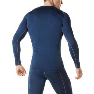 Camisas deportivas de manga larga para hombre, camisas de compresión para correr, suéteres Oem, ajustada, venta al por mayor - Product Image 2