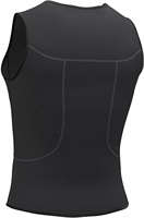 Divestar Baju Selam Anti Air dan Bernapas 3mm Neoprene, Rompi Jaket Resleting Depan untuk Berselancar dan Berenang, Pria dan Wanita