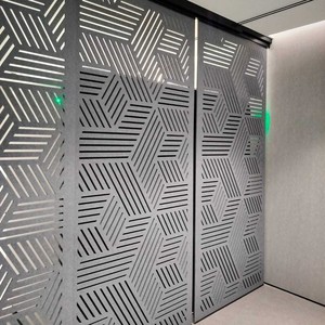 Solutions de cloisons de bureau élégantes, écrans de projection acoustiques tissés, murs modulaires portables, séparateurs de bureau, 100% fibre de polyester - Product Image 1