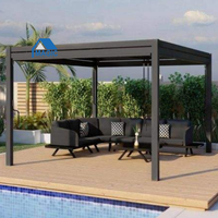 Pergola en aluminium durable de haute qualité pour l'extérieur, pergola de jardin, pergola motorisée à lames orientables en aluminium