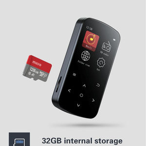 Reproductor MP3 con Pantalla Táctil y Huella Dactilar Directo de Fábrica, BT 5.0, Radio FM, Grabadora de Voz, Compatible con Tarjeta TF de 32GB, Reproductor de Música Portátil - Product Image 2