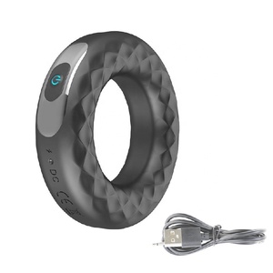 USB recargable demora la eyaculación anillo vibrador para los hombres juguete del sexo - Product Image 3
