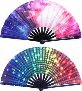 Éventails à main en bambou écologiques personnalisés avec logo gravé, vente en gros promotionnelle - Product Image 2