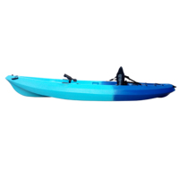 Kayak monoplace léger et écologique en LLDPE moulé, 3,1-4 m (11-13 pi), pour la pêche, type sit-on-top, vente en gros