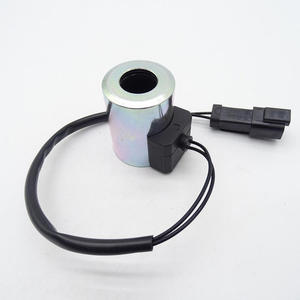 Bobina de Válvula Solenoide Jision E330D E336D con Cable para Cargadora Excavadora - Product Image 1