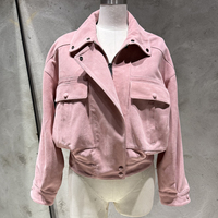 Vestes en daim pour femmes Bomber, veste en cuir de mouton véritable, manteau en cuir de luxe surdimensionné
