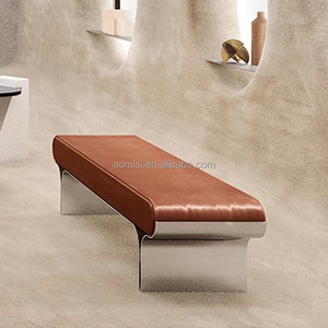 AOMISI <span class=keywords><strong>CASA</strong></span> <span class=keywords><strong>Banc</strong></span> ottoman long, repose-pieds, tabouret de canapé en <span class=keywords><strong>bois</strong></span> massif, tabouret de thé, marchepied, siège rembourré, pieds en <span class=keywords><strong>bois</strong></span>, salon - Product Image 4