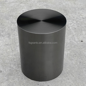 Đồ Nội Thất Phòng Khách Nhỏ Vòng Bàn Cà Phê Vàng Thép Không Gỉ Bên Bảng Kim Loại Phân - Product Image 3
