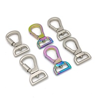 Vente chaude Mousqueton de sécurité pour chien en métal avec logo gravé personnalisé, à ressort et pivotant, avec verrouillage à vis pour laisse de chien