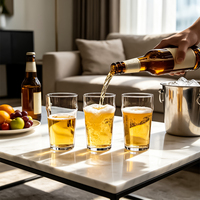 Verre à bière Pilsner américain transparent personnalisé en gros avec poignée ergonomique et grande capacité