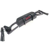 Nouveau Diffuseur Arrière à Visser en Fibre de Carbone Noir Carbone de Haute Qualité Style TK avec Éclairage LED pour Série 3 2023+ G20 G28 Kit Carrosserie