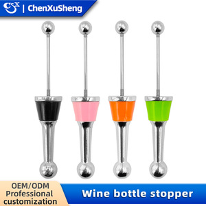 Christmas Wine Stoppers Metal Bottle Stopper With Santa Snowman Design For Wine Bottles - Product Image 4