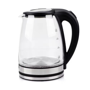 2000W Electric <b>Kettle</b> with 2.0L Borosilicate Glass Body <b>Temperature</b> <b>Control</b> Induction and Swivel Base - Product Image 1