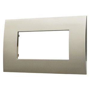 Piastra in plastica etroit Venus serie 4P, colore titanio, compatibile con Vimar Arke-materiali elettrici/compatibile con - Product Image 2
