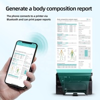 Balance connectée intelligente pour l'amélioration de la maison intelligente, mesure de la graisse corporelle, de l'IMC et de la composition corporelle, 8 électrodes, verre trempé numérique, alimentation par piles, compatible avec application.