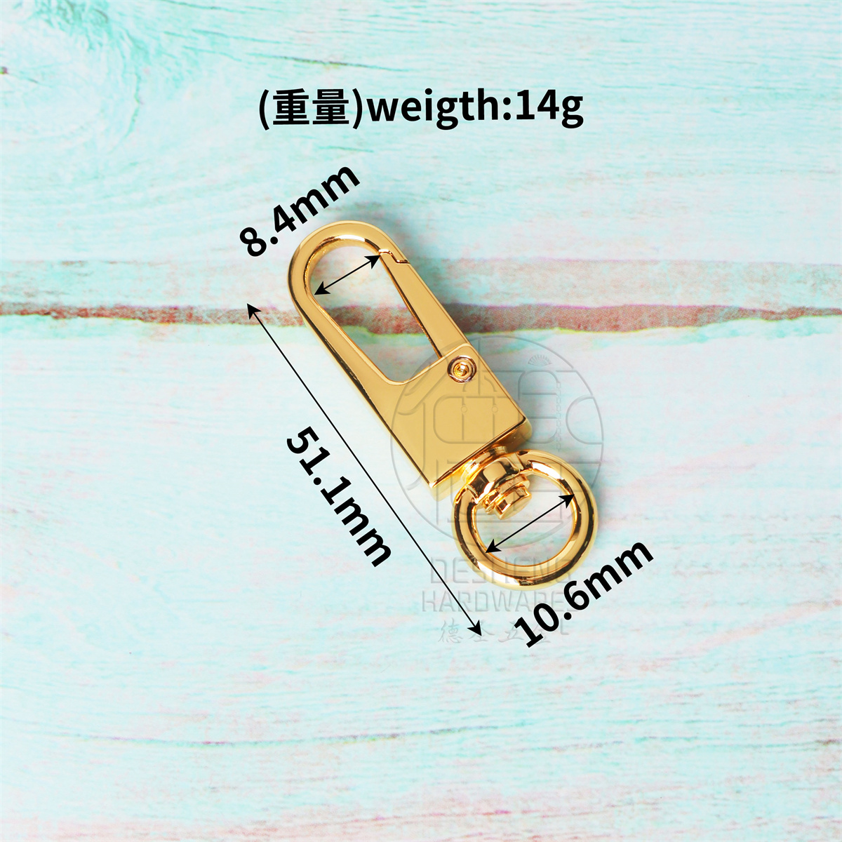 K gold - 10mm Length Tail - No.2