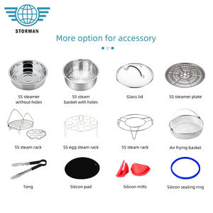 Cuisinière multifonction de haute qualité 6Qt <span class=keywords><strong>sous</strong></span> <span class=keywords><strong>vide</strong></span> 1000W 1500W Cuisine ménagère 2 en 1 Autocuiseur électrique - Product Image 6