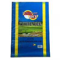 Sac tissé en PP laminé BOPP de qualité alimentaire personnalisé de 15 kg, 20 kg, 25 kg pour l'emballage du riz