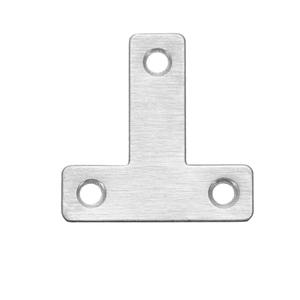 औद्योगिक एल्यूमीनियम प्रोफ़ाइल टी-आकार कनेक्टर ब्रैकेट स्टेनलेस स्टील कोण प्लेट 2020 3030 4040 8080 कोने ब्रेस - Product Image 1