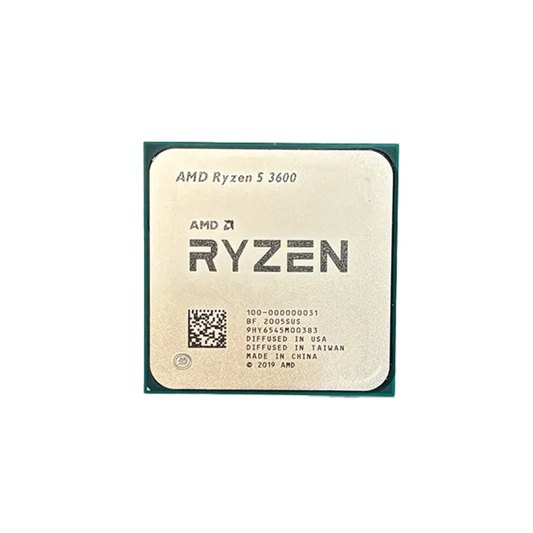 R5 3600 CPU Processor 3.6GHz Six Core Twelve Thread for AMD Ryzen 5 3600 7NM 65W L3=32M 100-000000031 Support BOM Quotation