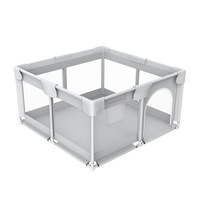 Parc de jeu carré pliable PP009 pour bébé, parc de jeu intérieur pour bébé fille avec clôture de sécurité, parc de jeu pliable portable pour tout-petits