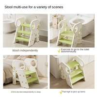 Marchepied pliant pour bébé avec accoudoirs, design moderne et minimaliste, en PEHD, pour l'apprentissage du lavage des mains et comme marchepied pour bébé