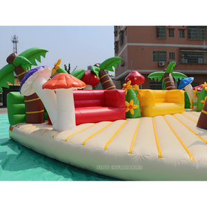 Parque de Atracciones inflable para niños y adultos, <span class=keywords><strong>playa</strong></span> de mar, 10x10m, con gran sofá inflable para entretenimiento al aire libre - Product Image 5