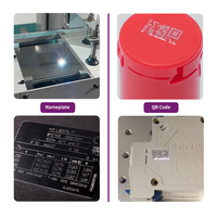 Nueva Máquina de Marcado Láser CO2 Giratoria de Escritorio, CNC de Sobremesa con Enfriamiento por Agua/Aire, Compatible con DXF/PLT para Grabado y Codificación en Cuero/Tela/Metal