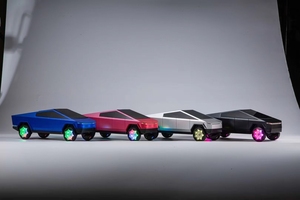 <span class=keywords><strong>2025</strong></span> mới Tesla cyberpickup không dây màu xanh răng Loa RGB đèn Xe mô hình không dây sạc sạc xe DJ Loa - Product Image 2