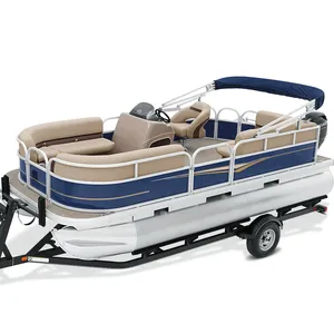 New Design High Quality Luxury Electric Yacht Pontoon Boat for Sale