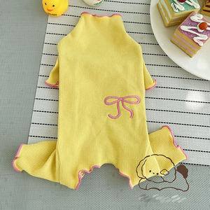 לחיות מחמד סתיו חורף חדש רקמת בטן ארבעה מכנסיים רגליים בגדים חמודים לכלבים ולכלבים - Product Image 4