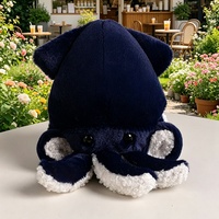 Jouet en peluche BM Rocket Squid - Matériel en coton, rembourrage en coton PP, taille 11-30 cm, unisexe