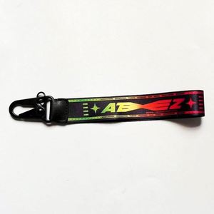Fashion Fabric Keychain Key Fob Wholesale Remove Flight Before Flight Woven Logo Custom Anime Jet Tag - Product Image 4