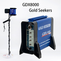 GDX8000 detektor emas akurasi tinggi, detektor emas profesional dapat diatur dengan fungsi pinpoin, berburu harta karun