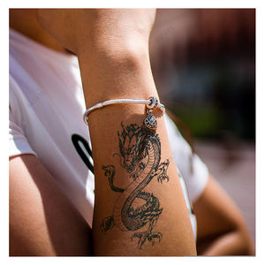 Tatuajes Temporales Semipermanentes BXTAT GZ211 a 216, Transferibles con Agua, Diseño de Dragón, <span class=keywords><strong>Sirena</strong></span>, Flor, <span class=keywords><strong>Pez</strong></span>, Peonía, Pájaros - Product Image 1