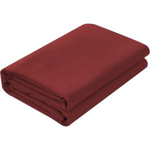 Drap plat de luxe 800 fils Cal King bordeaux 100 % coton satiné respirant pour la maison - Product Image 2