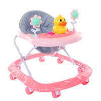 Usine pas cher pliant en plastique trotteur pour bébé multi fonction bébé poussette transporteur landau assis pour se tenir avec barre de poussée musique