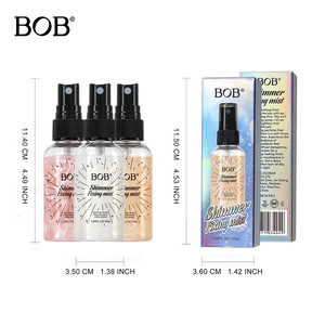 Brume fixante Bob Shimmer 50ml, spray fixateur, finition de maquillage longue durée, tous types de peau - Product Image 1