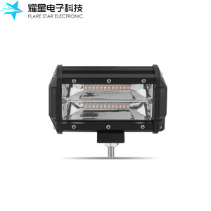 Flare Star Electronic 72W Dual Row <b>Led</b> <b>Work</b> <b>Light</b> Bar Off Road Vehicle Roof Mount Auxiliary Lamp - Product Image 5