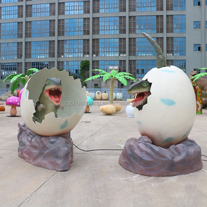 Khủng long công viên trang trí trẻ em ảnh Prop nở animatronic bé khủng long trong sợi thủy tinh Dino trứng - Product Image 5