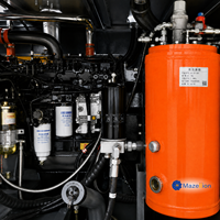 Foreuse rotative d'occasion pour puits d'eau et couches rocheuses, équipement de forage profond à moteur diesel, pompe, profondeur de forage 21m, garantie 1 an