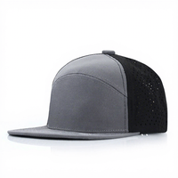 Casquette de golf découpée au laser, ventilée, à visière plate, structurée, 6 panneaux, snapback, vierge, respirante, vente en gros, OEM, ODM, personnalisable