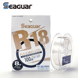 Seaguar R18 FLUORO LTD Ligne de pêche 3LB-25LB Test <span class=keywords><strong>fluorocarbone</strong></span> en fibre de carbone Monofilament Carp Wire Leader Line - Product Image 1