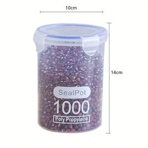 Contenedor de Plástico Transparente Hermético, Apilable, Ecológico, de Gran Volumen, Apto para Alimentos, a Prueba de Humedad, Recipiente de Almacenamiento para Cocina - Product Image 4
